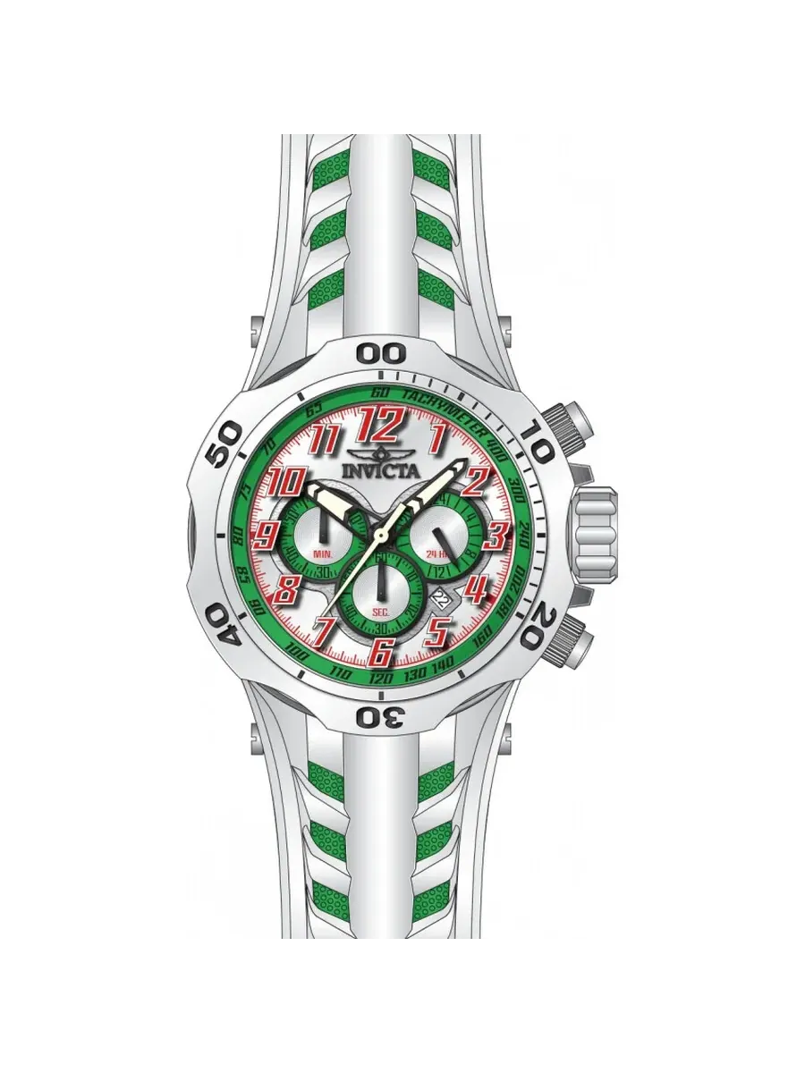 Мужские часы Invicta Venom Hydra Chronograph GMT Quartz 48239 — изображение 1 из 1, оттенок голубой-белый черный