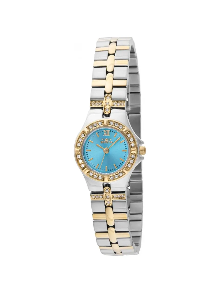 Женские часы Invicta Wildflower с кварцевым механизмом, бирюзовым циферблатом, модель 45873 — изображение 1 из 1