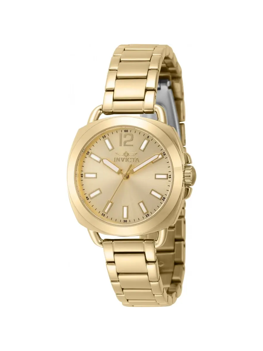 Женские часы Invicta Wildflower Quartz с золотым циферблатом 46346 — изображение 1 из 1, оттенок золотистый