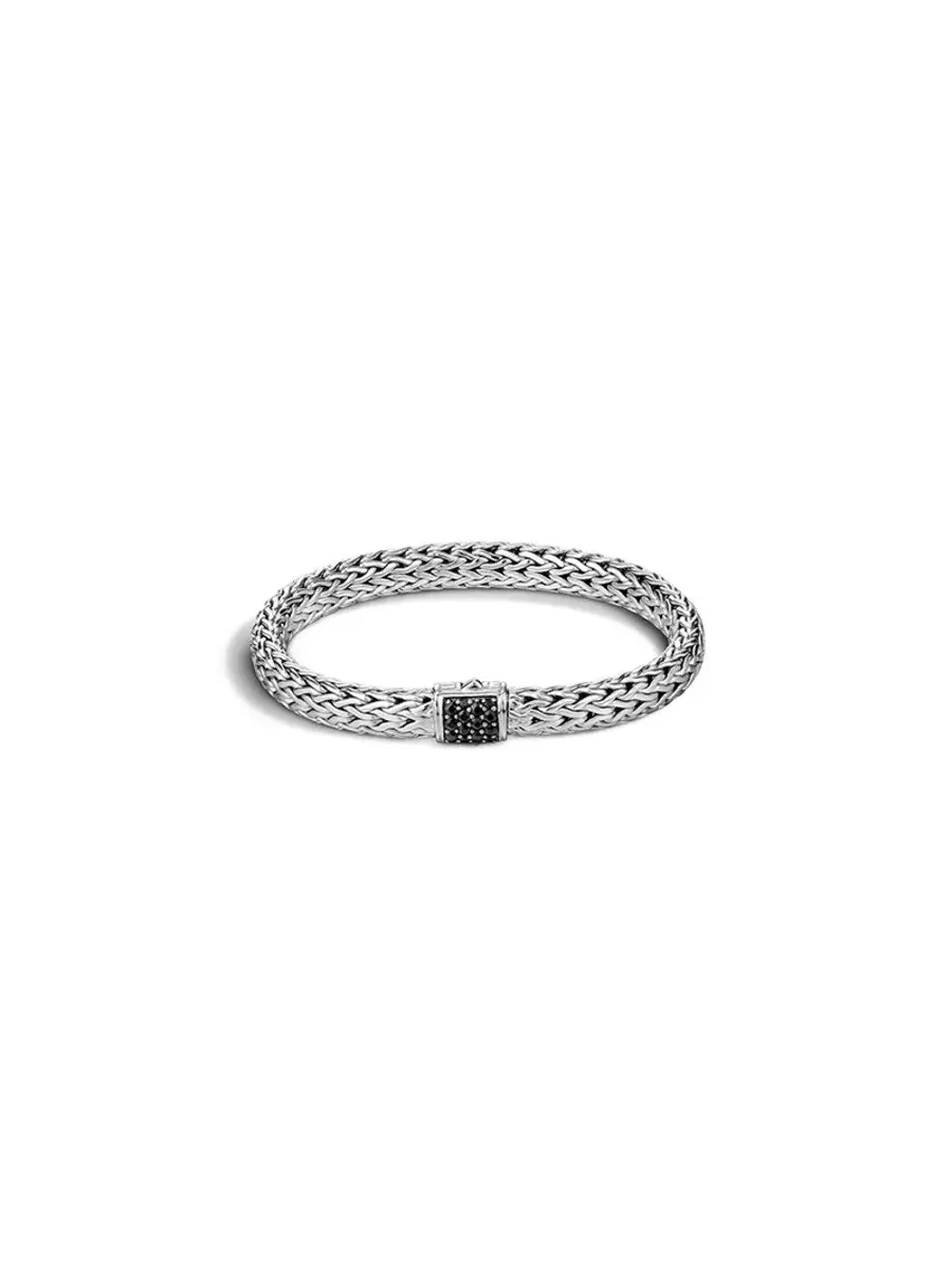 Браслет John Hardy Classic Chain с черным сапфиром, серебро 925 пробы - Bbs90409blsxum