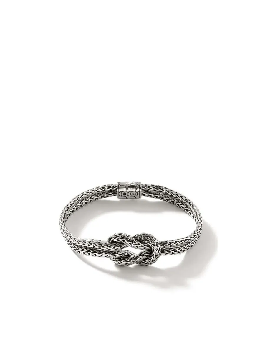 Серебряный браслет John Hardy Classic Chain Manah 3,5 мм тонкая двойная цепочка - BU900989