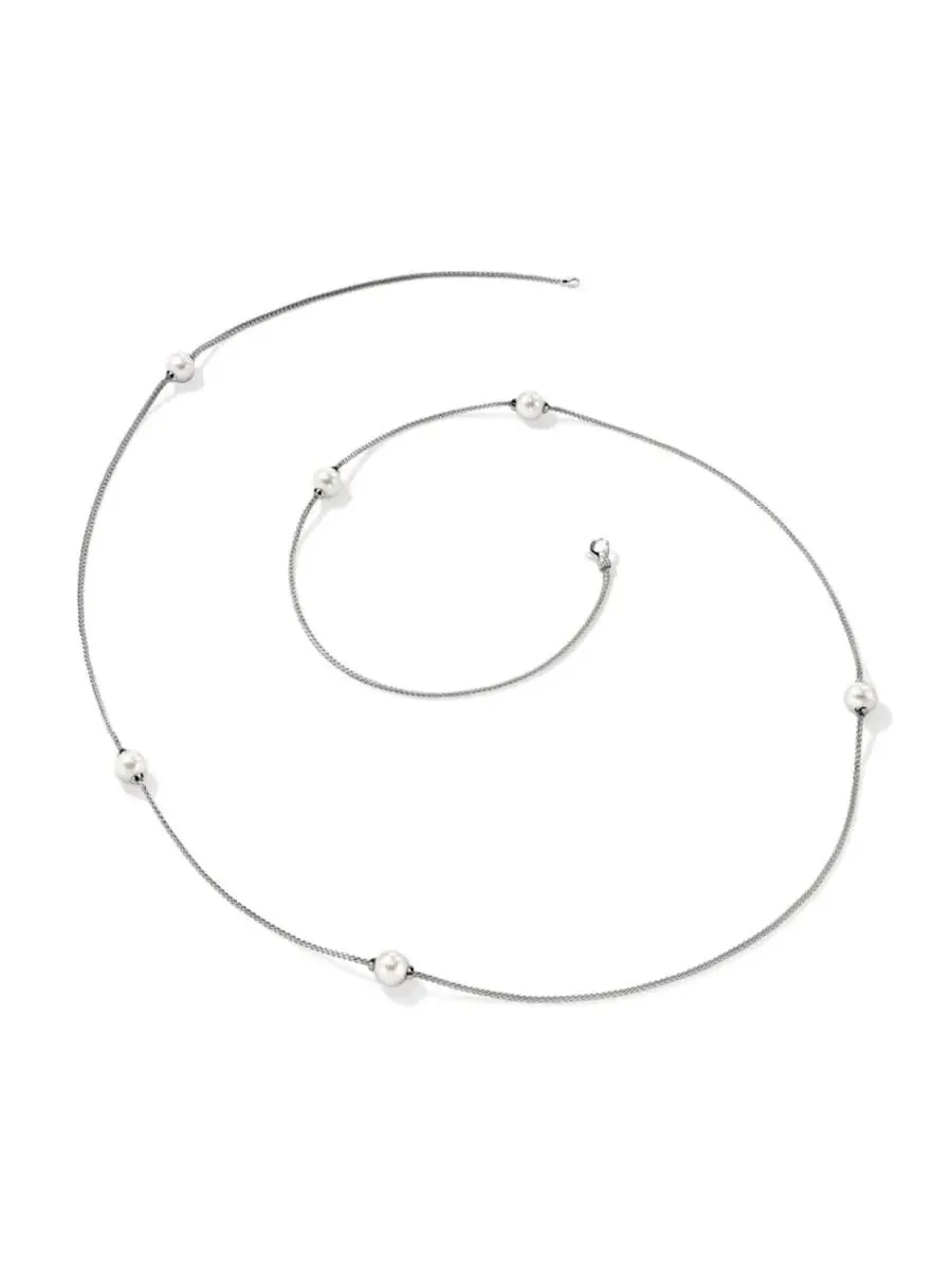 Ожерелье John Hardy Essential Pearl, стерлинговое серебро, жемчуг, 1,8 мм - NB987241