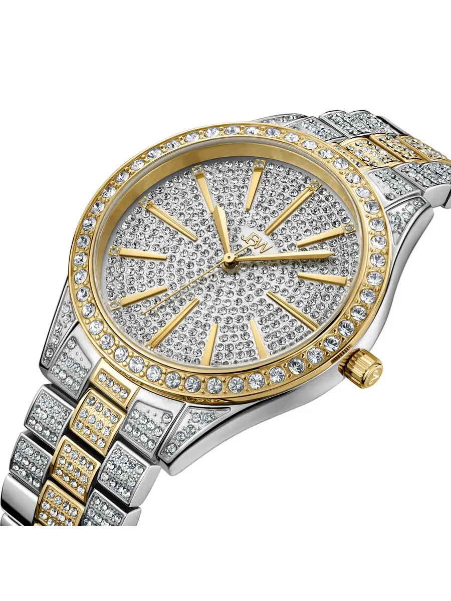 Женские часы JBW Cristal 39 с серебристым циферблатом J6346D — изображение 2 из 4, оттенок желтый золотистый