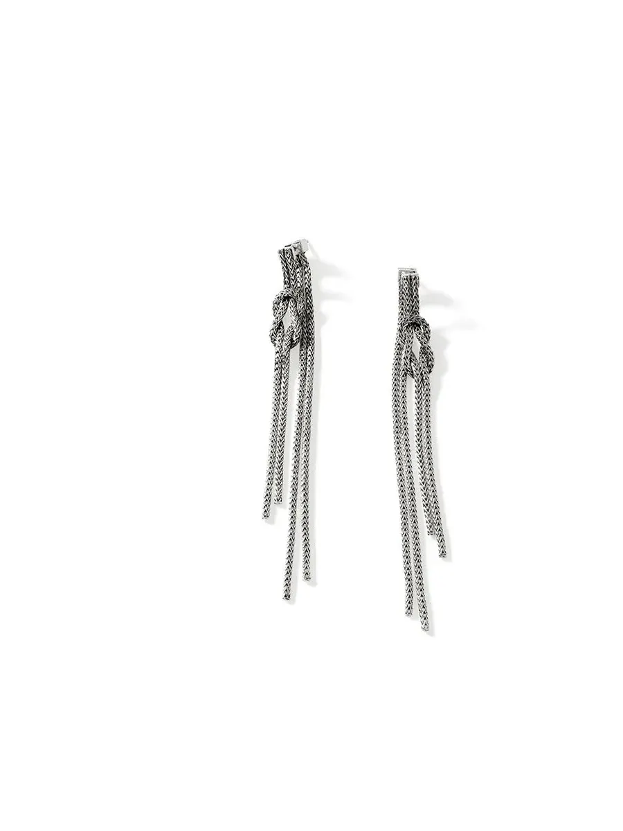 Серьга-подвеска John Hardy Love Knot, серебро 925 пробы - EB901063