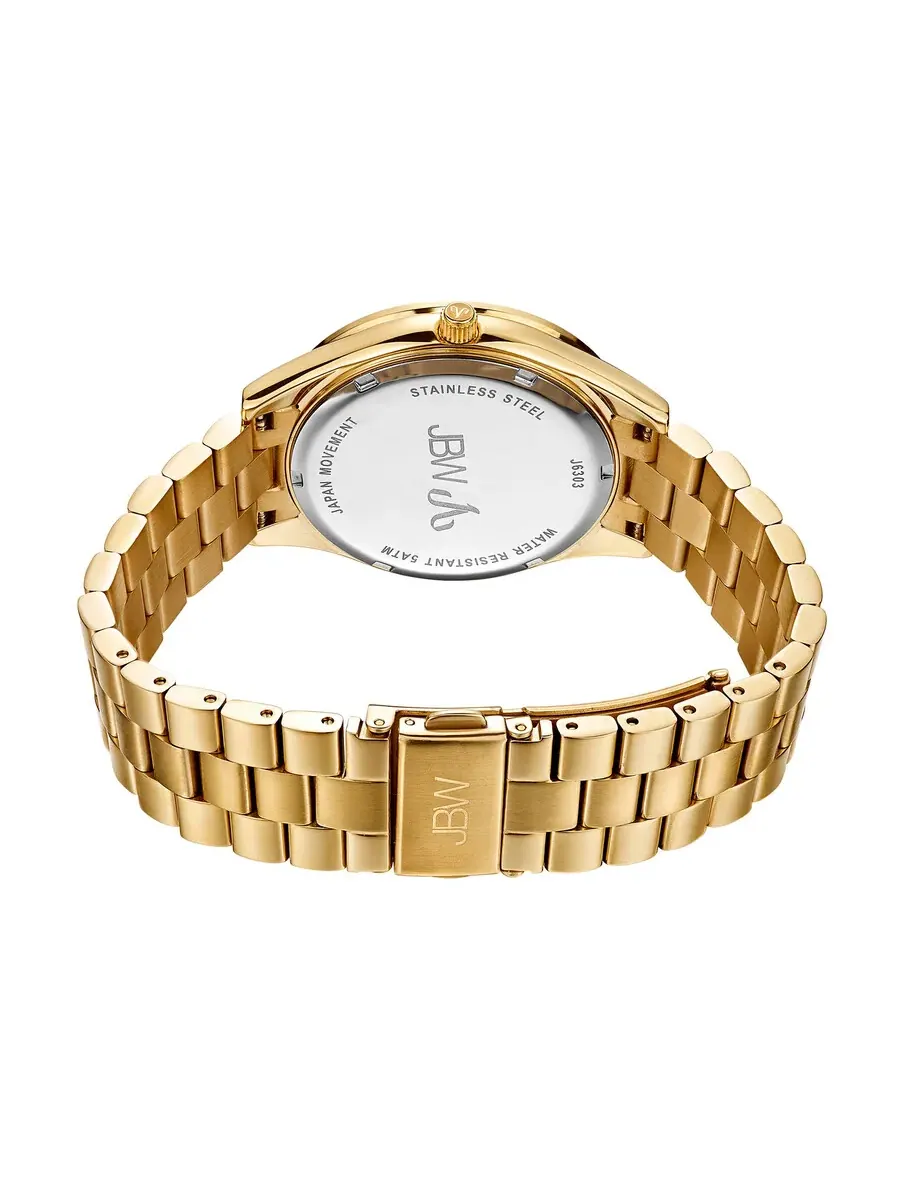 Женские часы JBW Mondrian Gold с золотым циферблатом и бриллиантом, корпус из нержавеющей стали с — изображение 3 из 3
