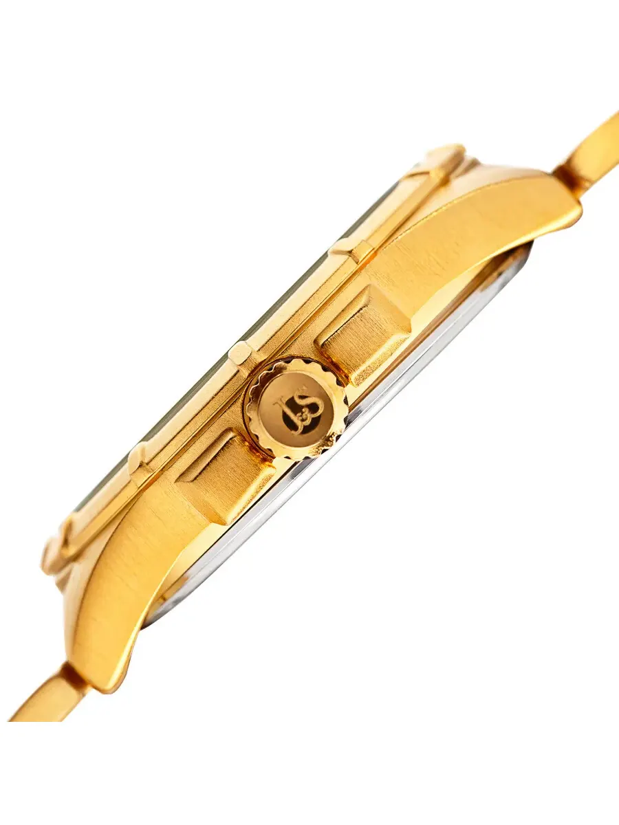 Мужские часы Joshua and Sons Quartz Gold (Triple Time) с циферблатом JX128YG — изображение 3 из 4, оттенок желтый золотистый