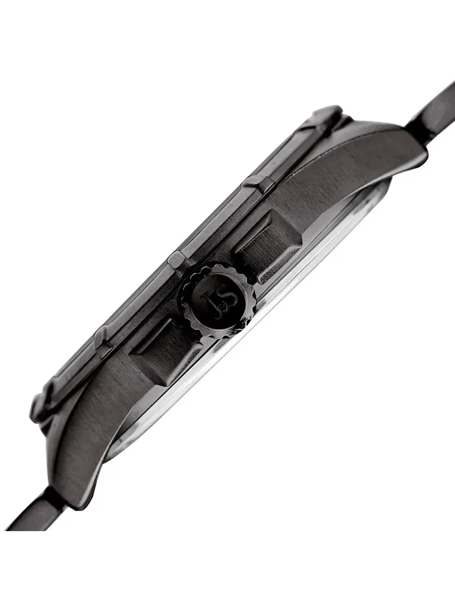 Мужские часы Joshua and Sons Quartz Silver с тройным циферблатом часовых поясов JX128GN — изображение 3 из 4
