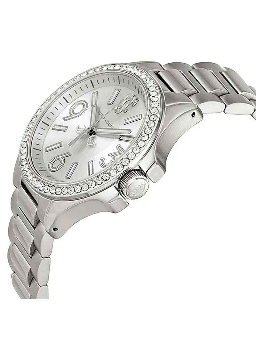 Женские часы Juicy Couture Jetsetter с серебристым циферблатом, корпусом из нержавеющей стали и — изображение 2 из 4