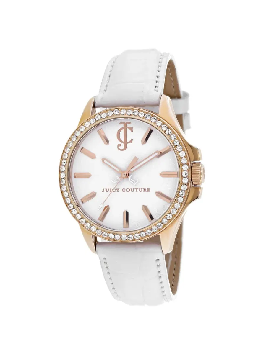 Женские часы Juicy Couture Jetsetter с белым циферблатом 1900968