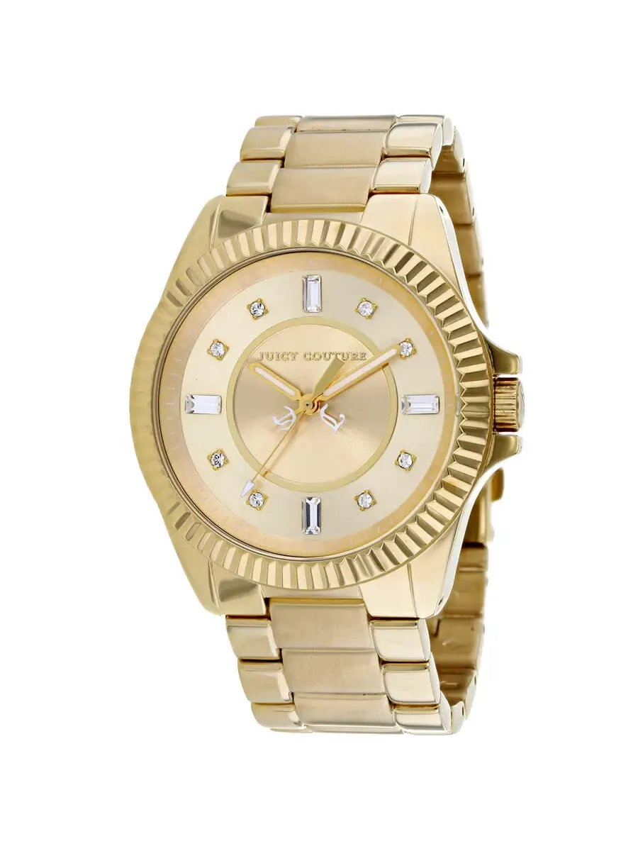Женские часы Juicy Couture Stella с золотым циферблатом 1900929