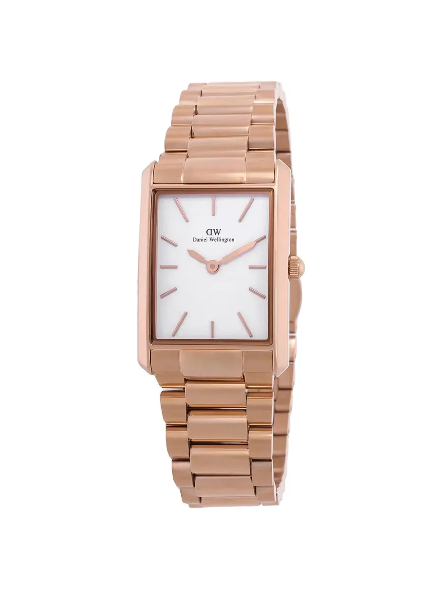 Женские часы Daniel Wellington Bound Quartz с белым циферблатом DW00100699 — золотистый