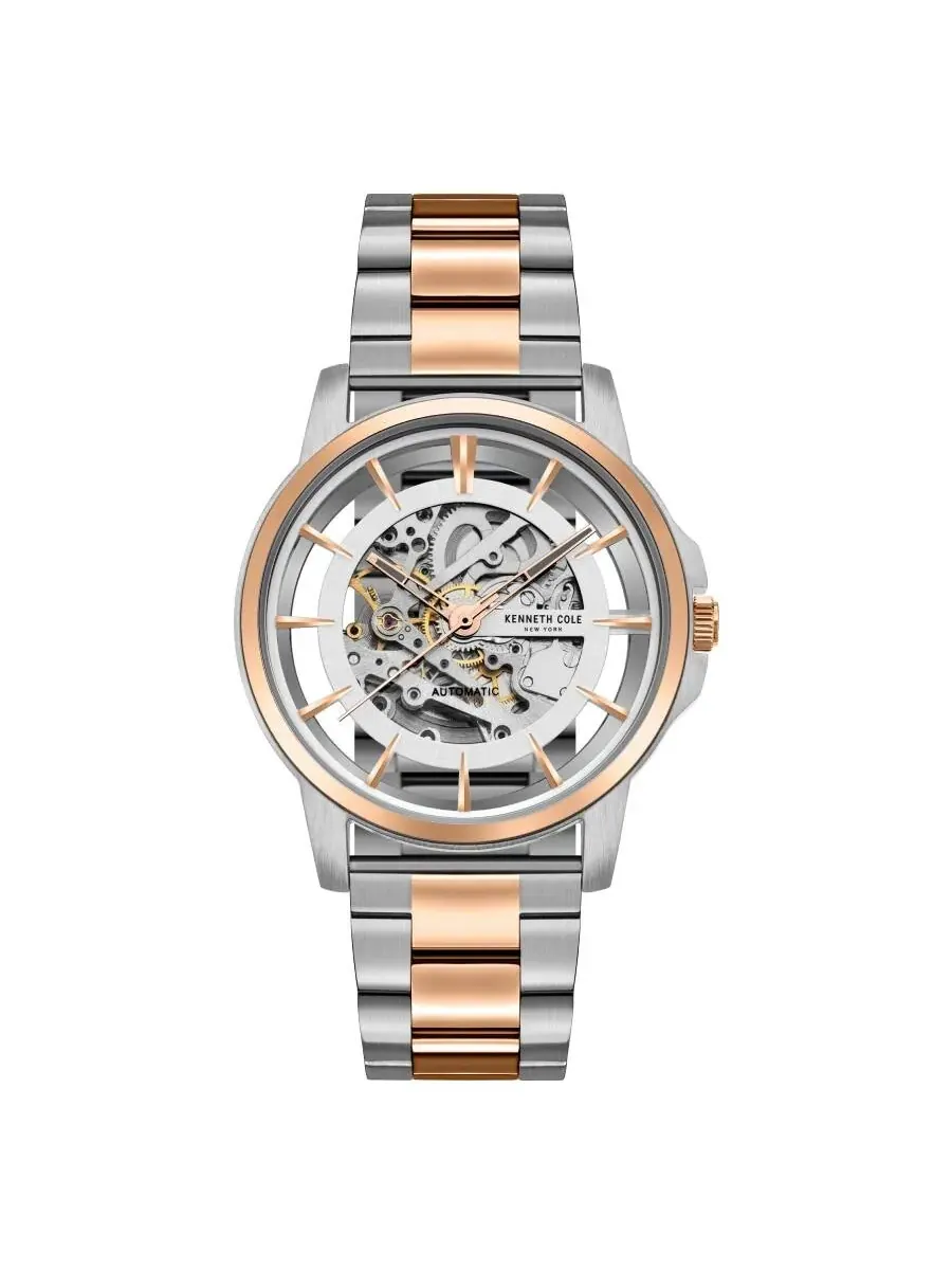 Мужские автоматические часы Kenneth Cole New York с прозрачным циферблатом KC5022701010 — изображение 1 из 5