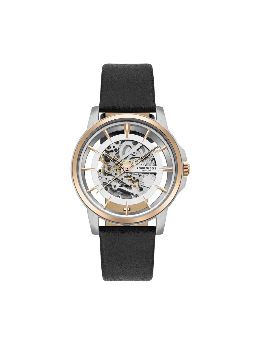 Мужские автоматические часы Kenneth Cole New York с прозрачным циферблатом KC5022701010 — изображение 2 из 5