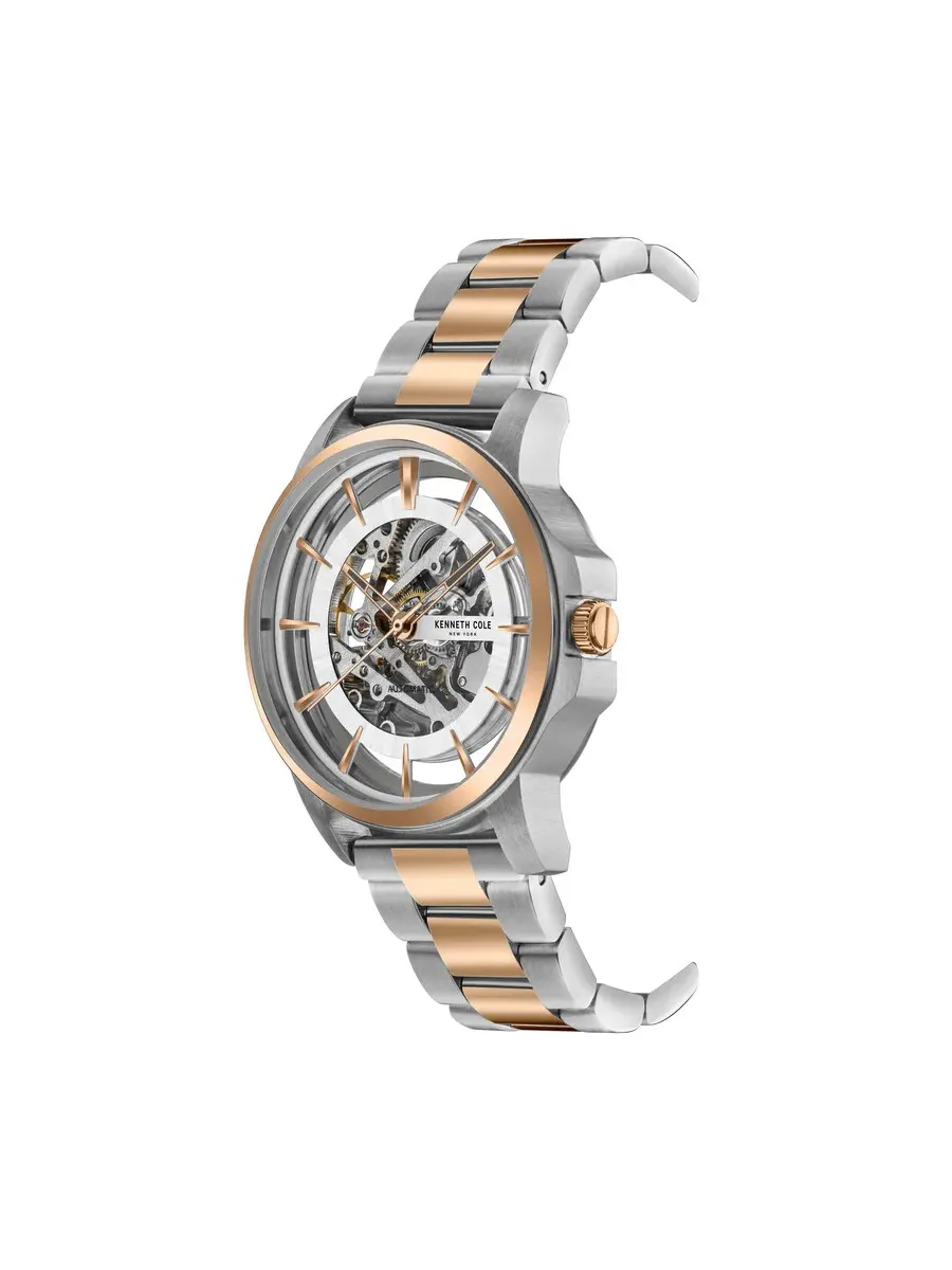 Мужские автоматические часы Kenneth Cole New York с прозрачным циферблатом KC5022701010 — изображение 3 из 5