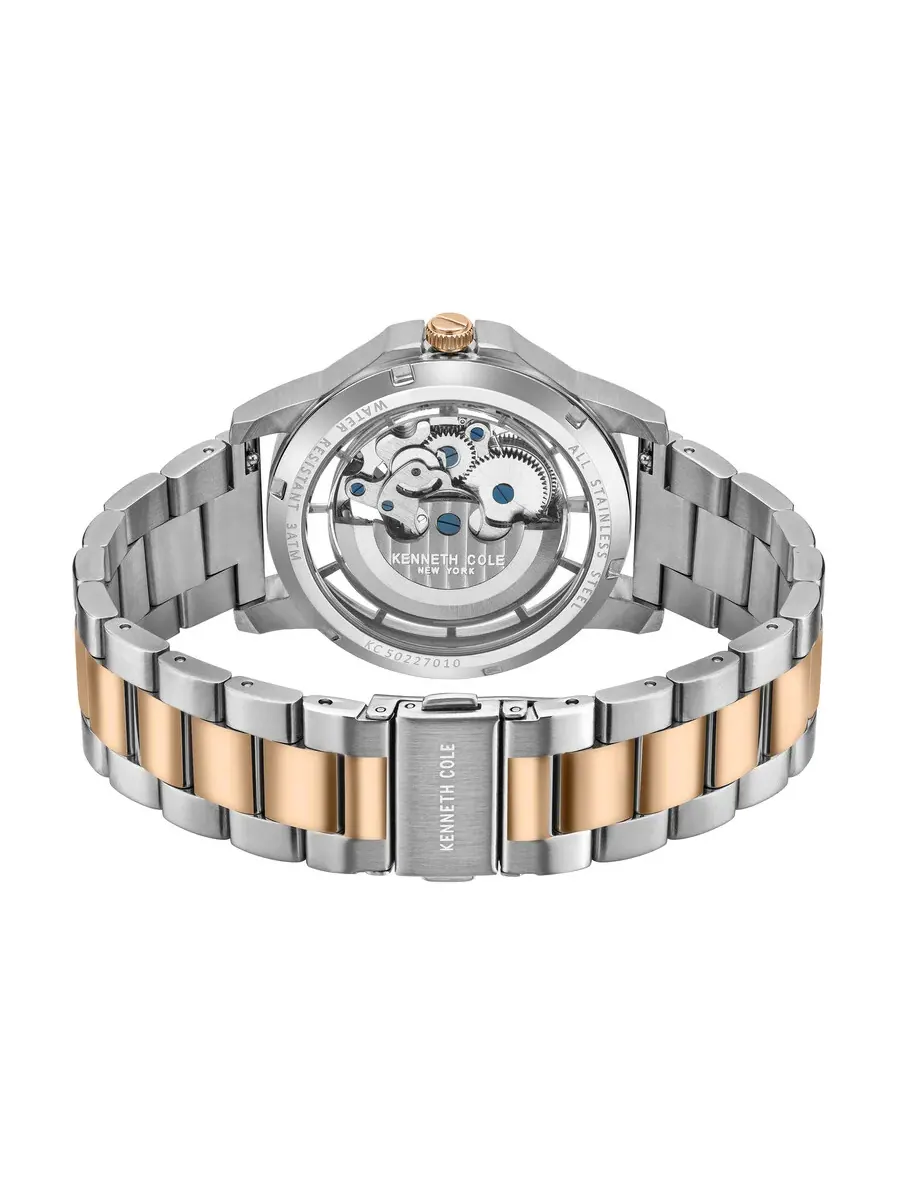 Мужские автоматические часы Kenneth Cole New York с прозрачным циферблатом KC5022701010 — изображение 5 из 5