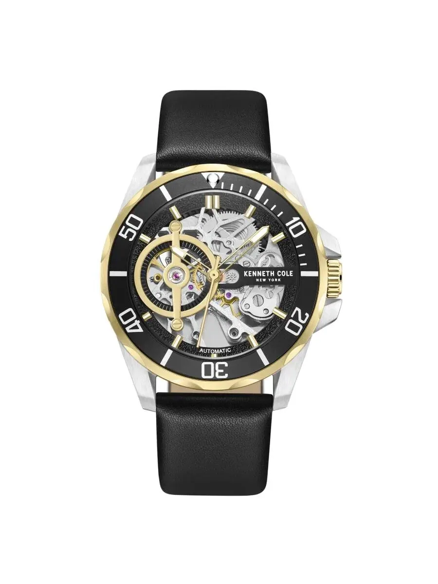 Мужские автоматические часы Kenneth Cole New York с прозрачным циферблатом KCWGE0012810 — изображение 1 из 3