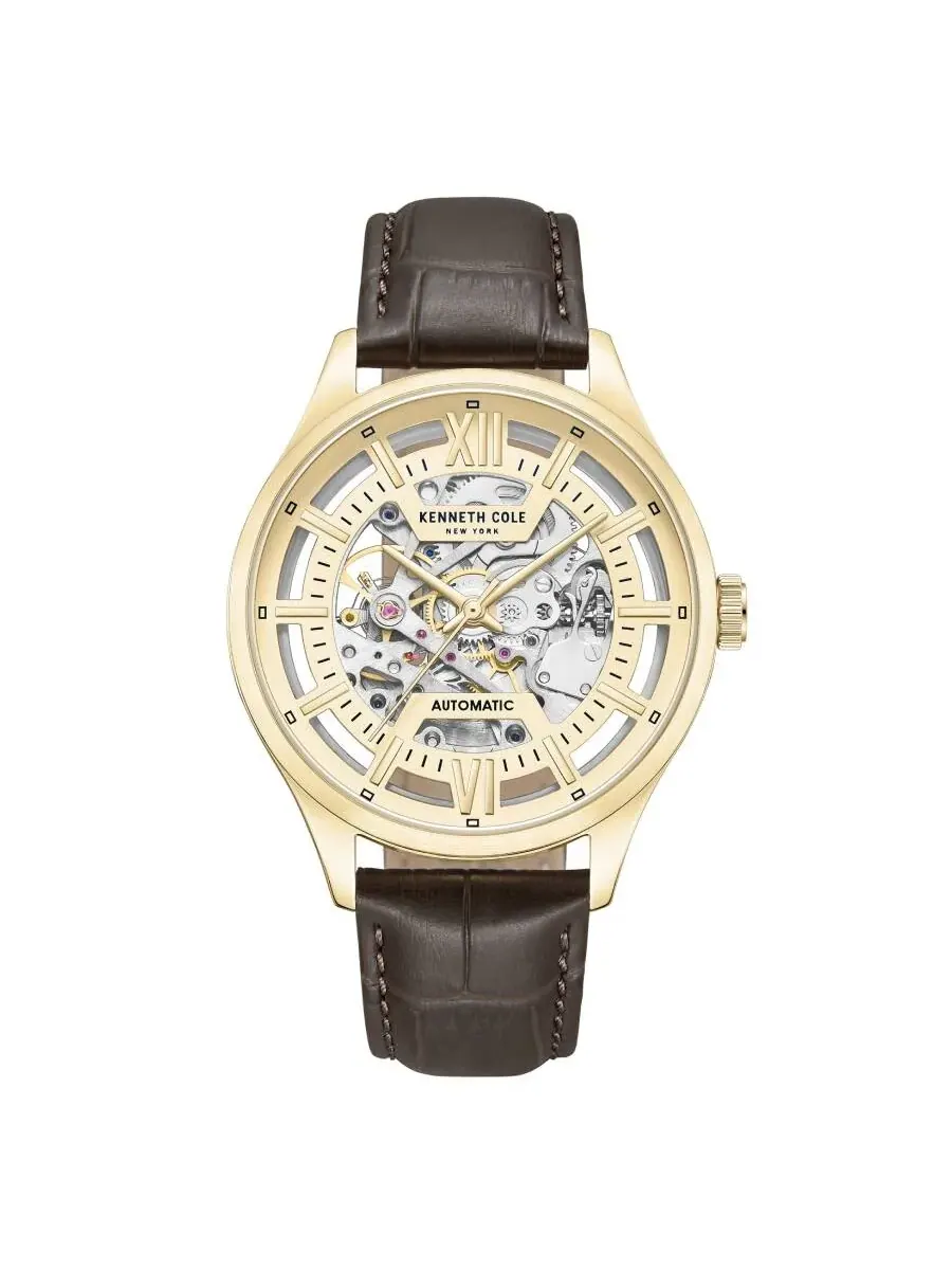 Мужские часы Kenneth Cole New York с автоматическим скелетоном и циферблатом KCWGE0027210 — изображение 1 из 3