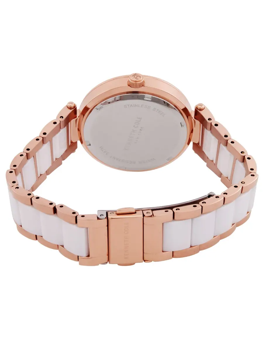 Женские часы Kenneth Cole New York с кварцевым механизмом KCWLG0062901 — изображение 3 из 3, оттенок розовый золотистый