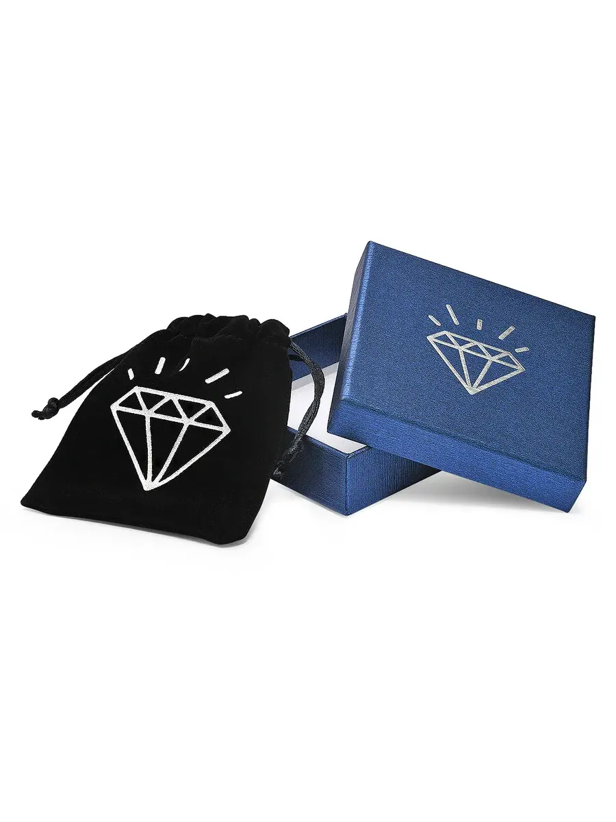 Серьги-гвоздики Kylie Harper с морганитом CZ в оправе из розового золота 14 карат поверх серебра — изображение 4 из 4