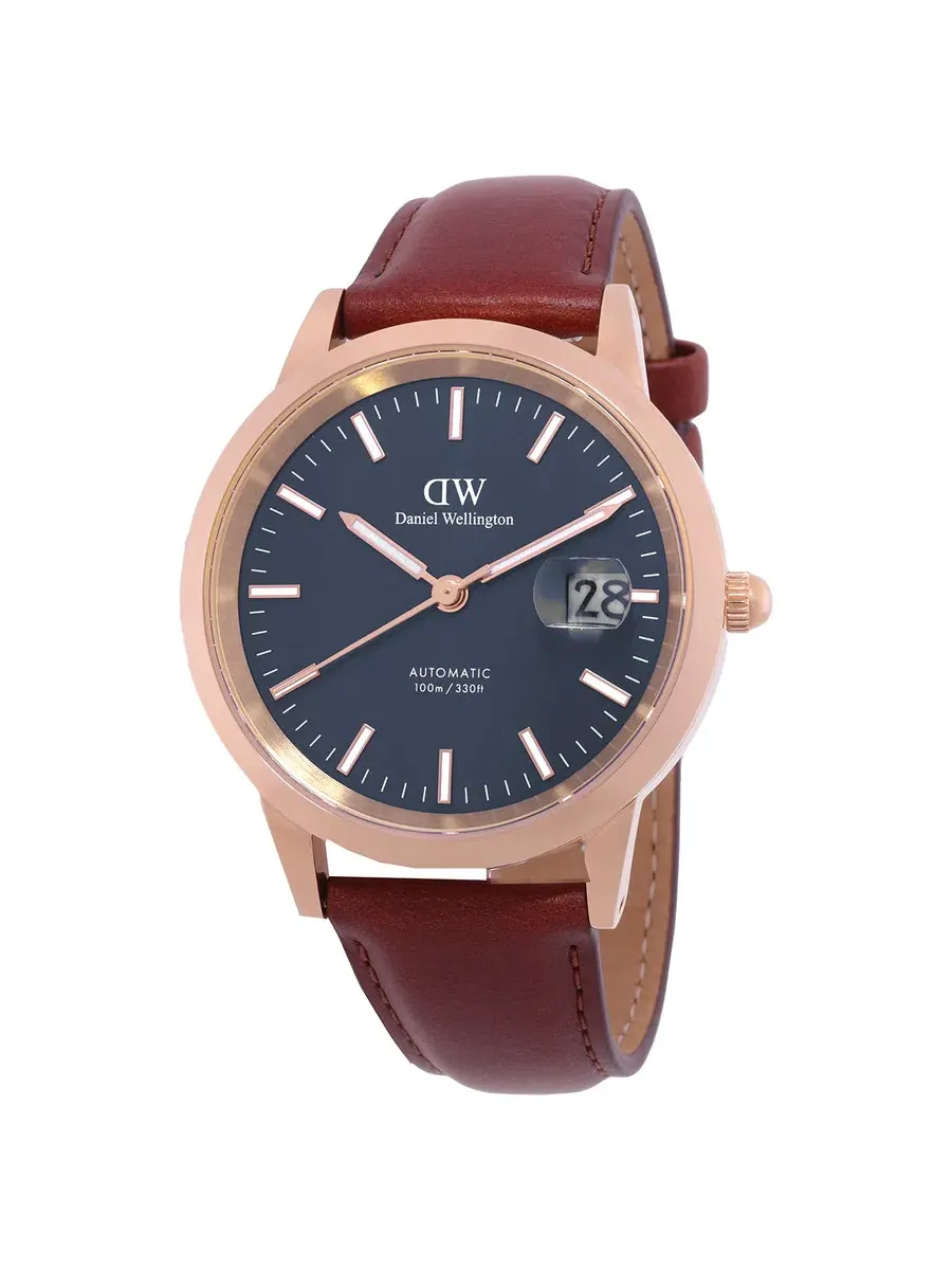 Часы Daniel Wellington Iconic St Mawes с автоматическим механизмом и синим циферблатом DW00100758 — золотистый