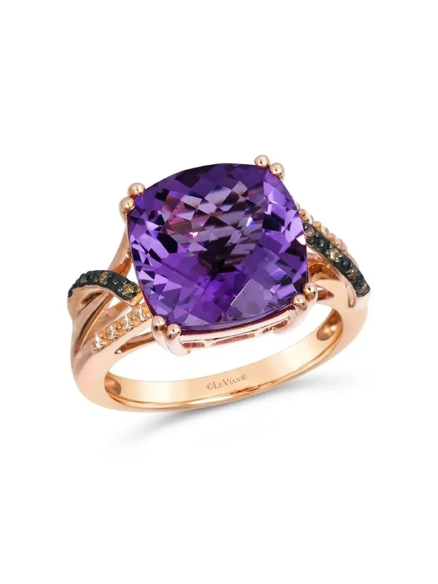 Женское кольцо Le Vian с полудрагоценными камнями, украшенное 6 1/4 каратами виноградного аметиста — изображение 1 из 1