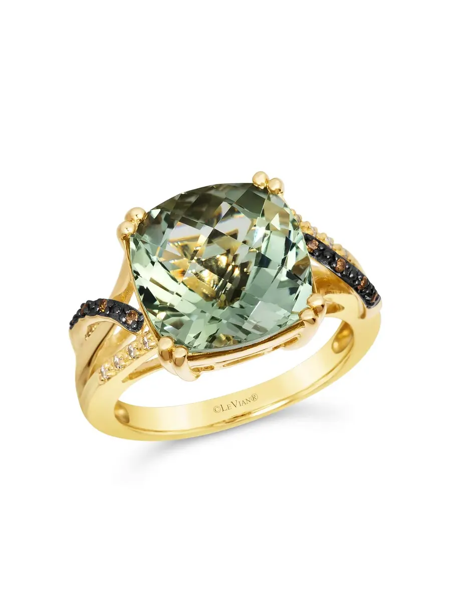 Женское кольцо Le Vian с полудрагоценным камнем, украшенное кварцем цвета «мятный джулеп» (6,5 — изображение 1 из 3