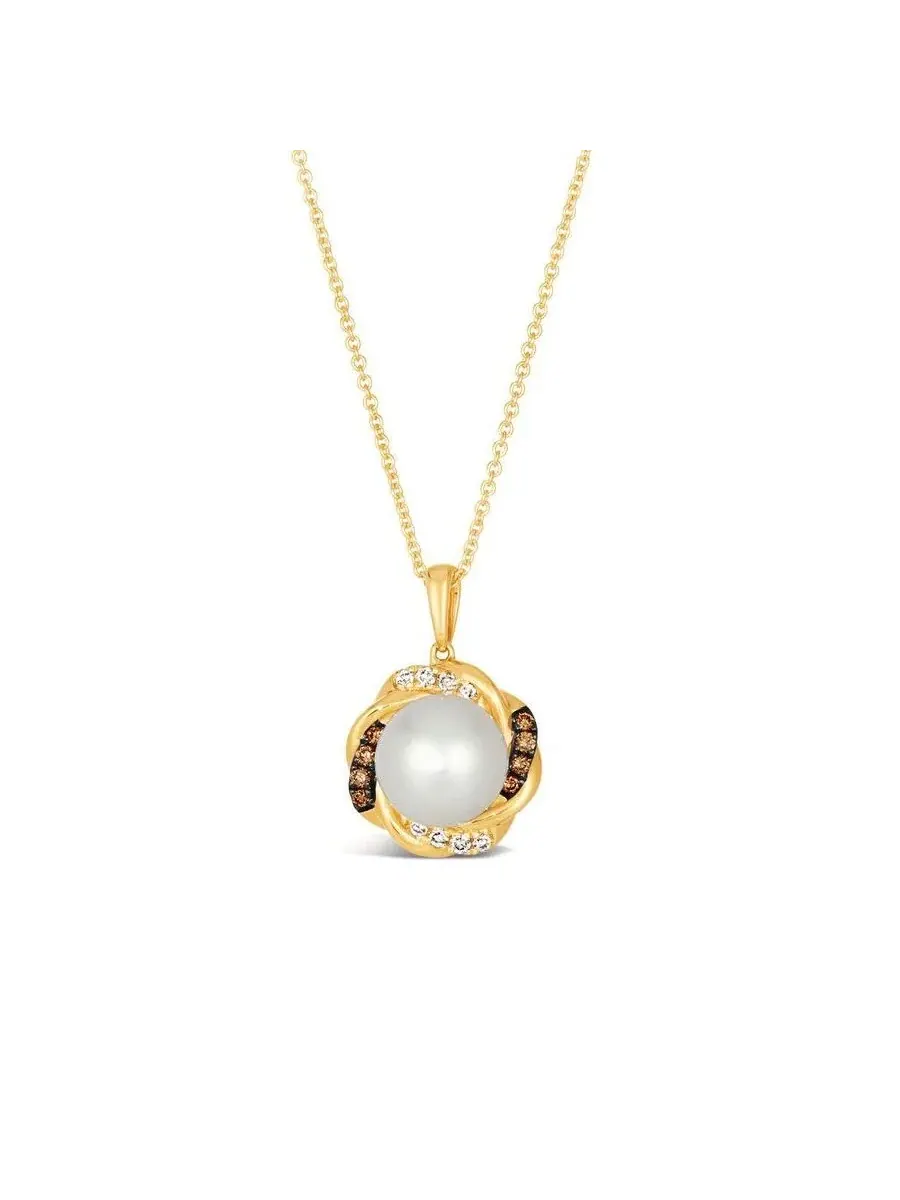 Набор ожерелий Le Vian Ladies Vanilla Pearls, выполненных из клубничного золота 14 карат