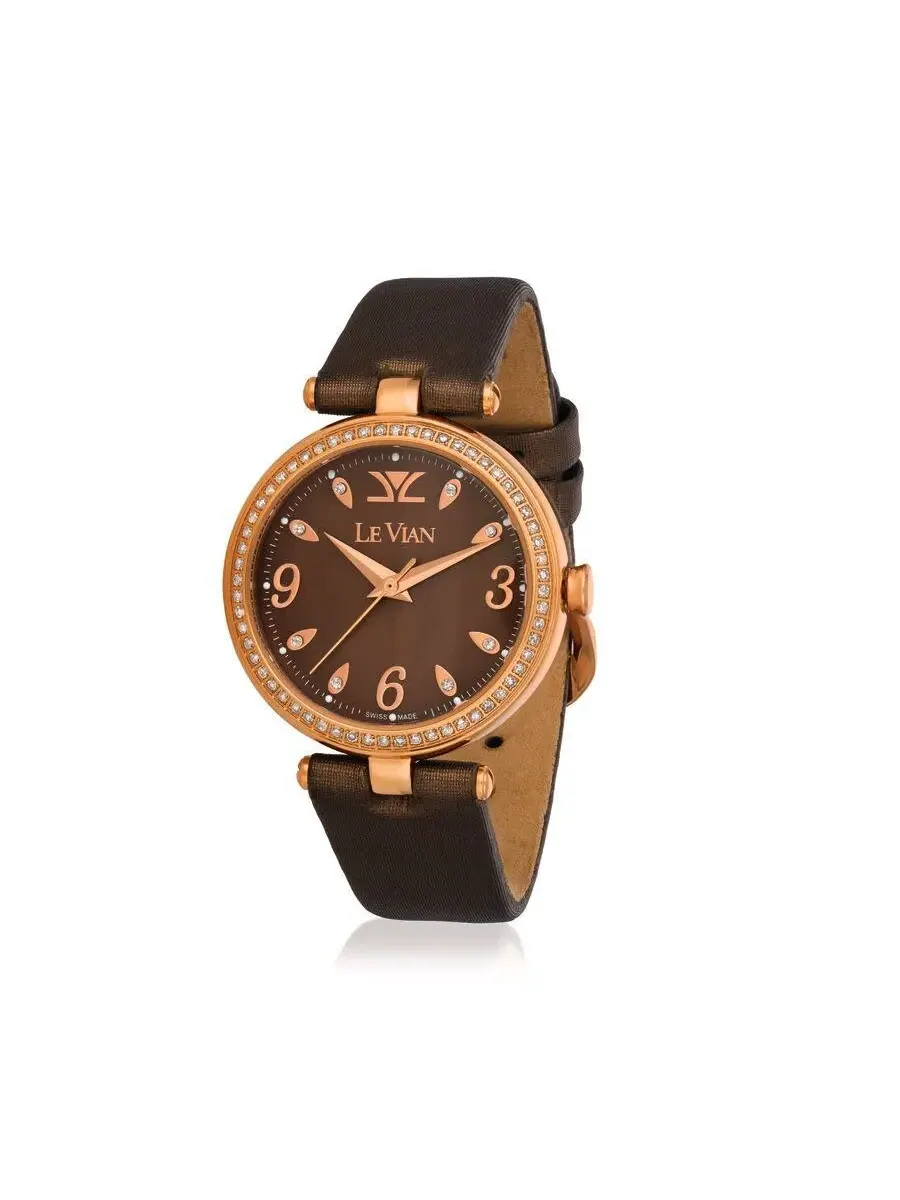 Женские кварцевые часы Le Vian LV9006-DC-1 — изображение 1 из 1, оттенок розовый золотистый