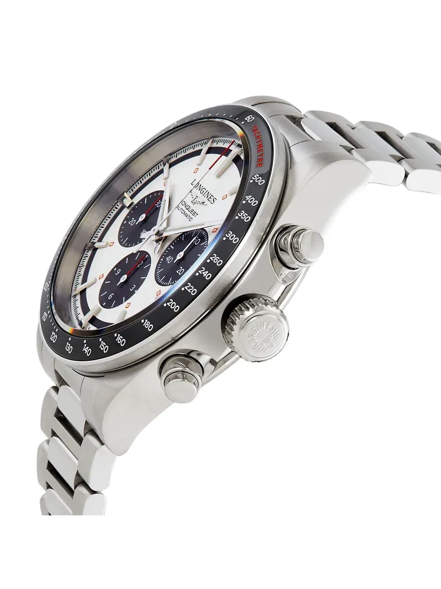 Мужские часы Longines Conquest Chronograph Automatic с серебристым циферблатом L3.835.4.72.6 — изображение 2 из 3