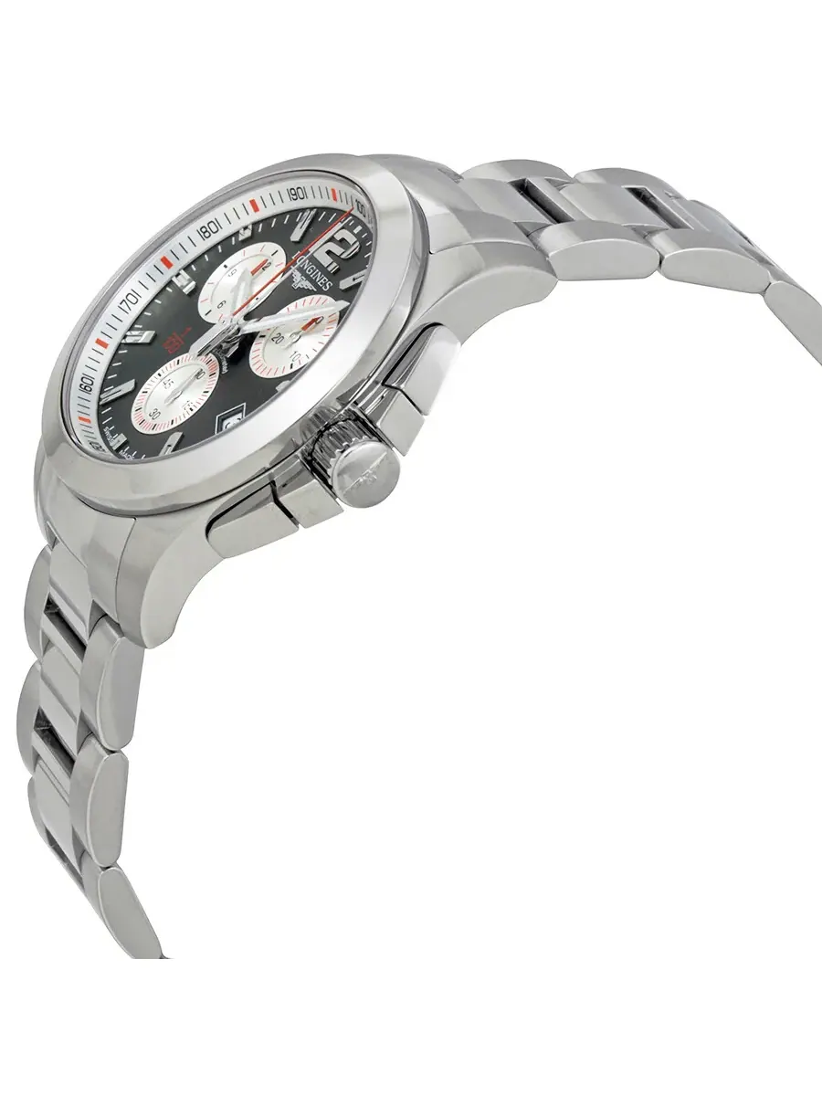Мужские часы Longines Conquest Chronograph с серым циферблатом L3.700.4.79.6 — изображение 2 из 3, оттенок серебристый