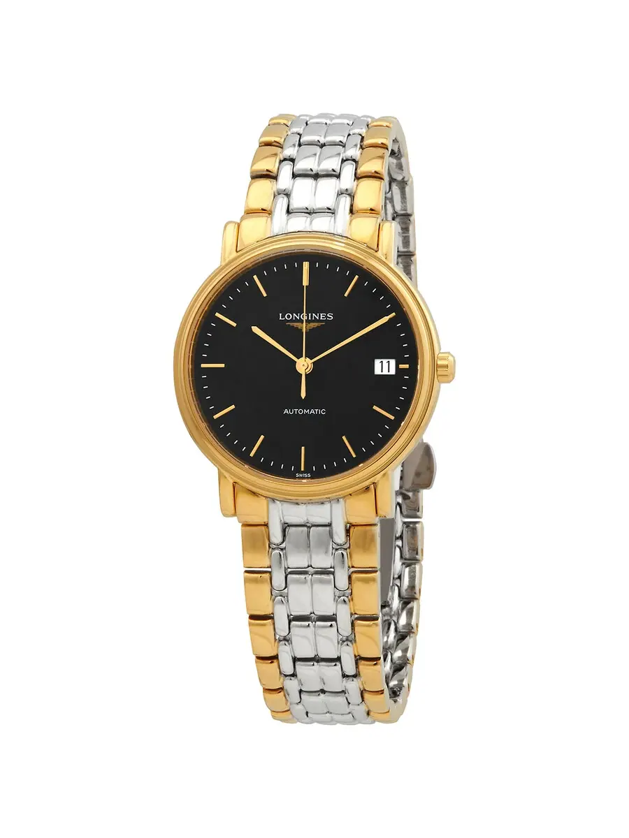 Женские автоматические часы Longines Presence L4.821.2.52.7 — изображение 1 из 3, оттенок желтый золотистый