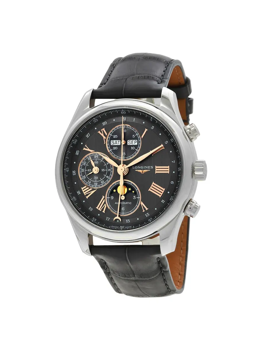 Longines Коллекция Longines Master Хронограф Автоматическая Фаза Луны Антрацитовый Циферблат — изображение 1 из 3