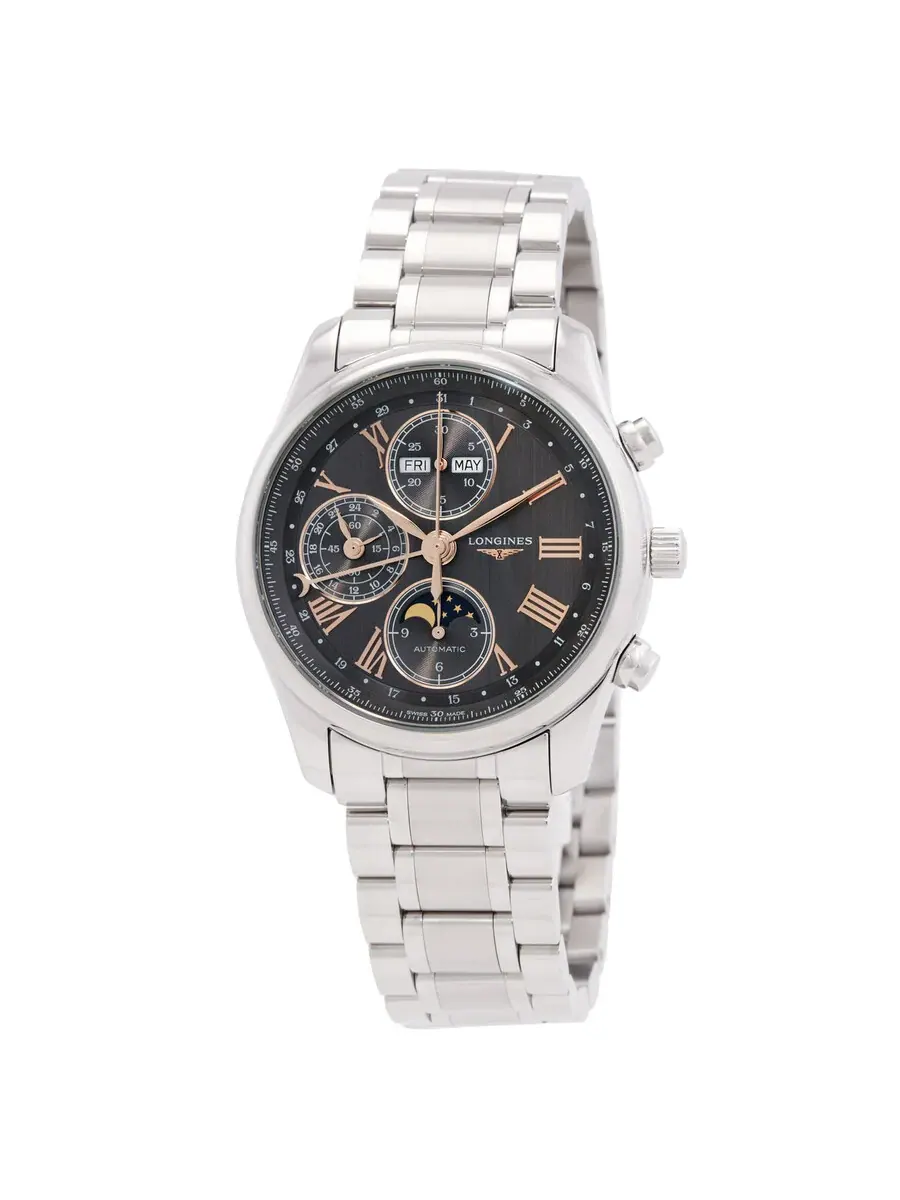 Longines Коллекция Longines Master Хронограф Автоматическая Фаза Луны Антрацитовый Циферблат — изображение 1 из 3