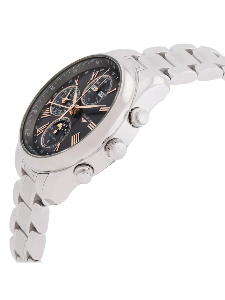 Longines Коллекция Longines Master Хронограф Автоматическая Фаза Луны Антрацитовый Циферблат — изображение 2 из 3