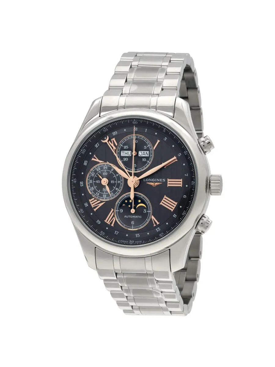 Longines Коллекция Longines Master Хронограф Автоматическая Фаза Луны Антрацитовый Циферблат — изображение 1 из 3