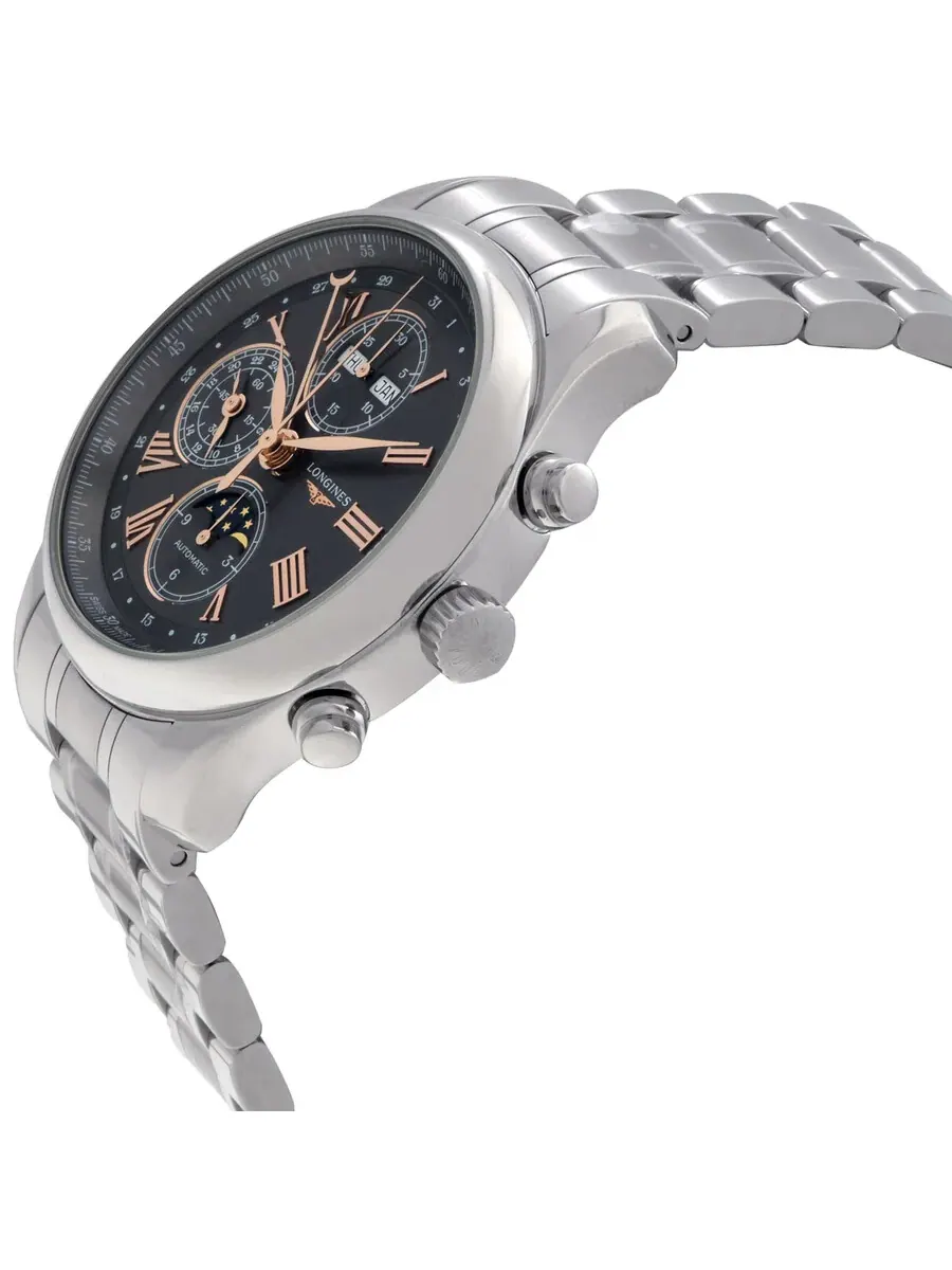 Longines Коллекция Longines Master Хронограф Автоматическая Фаза Луны Антрацитовый Циферблат — изображение 2 из 3