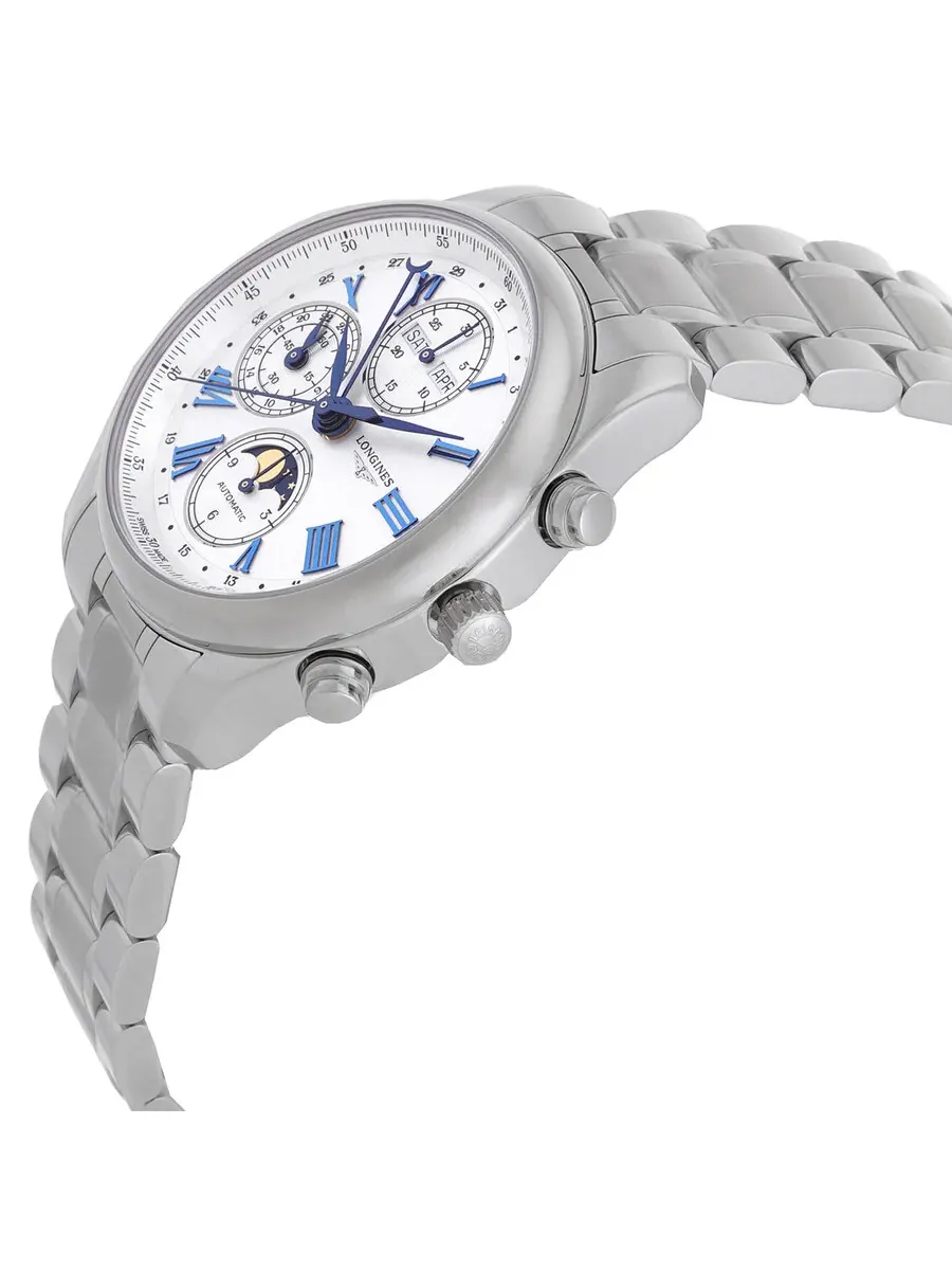 Longines Часы Longines Master Collection Хронограф Автомат Лунная Фаза Серебристый Циферблат — изображение 2 из 3