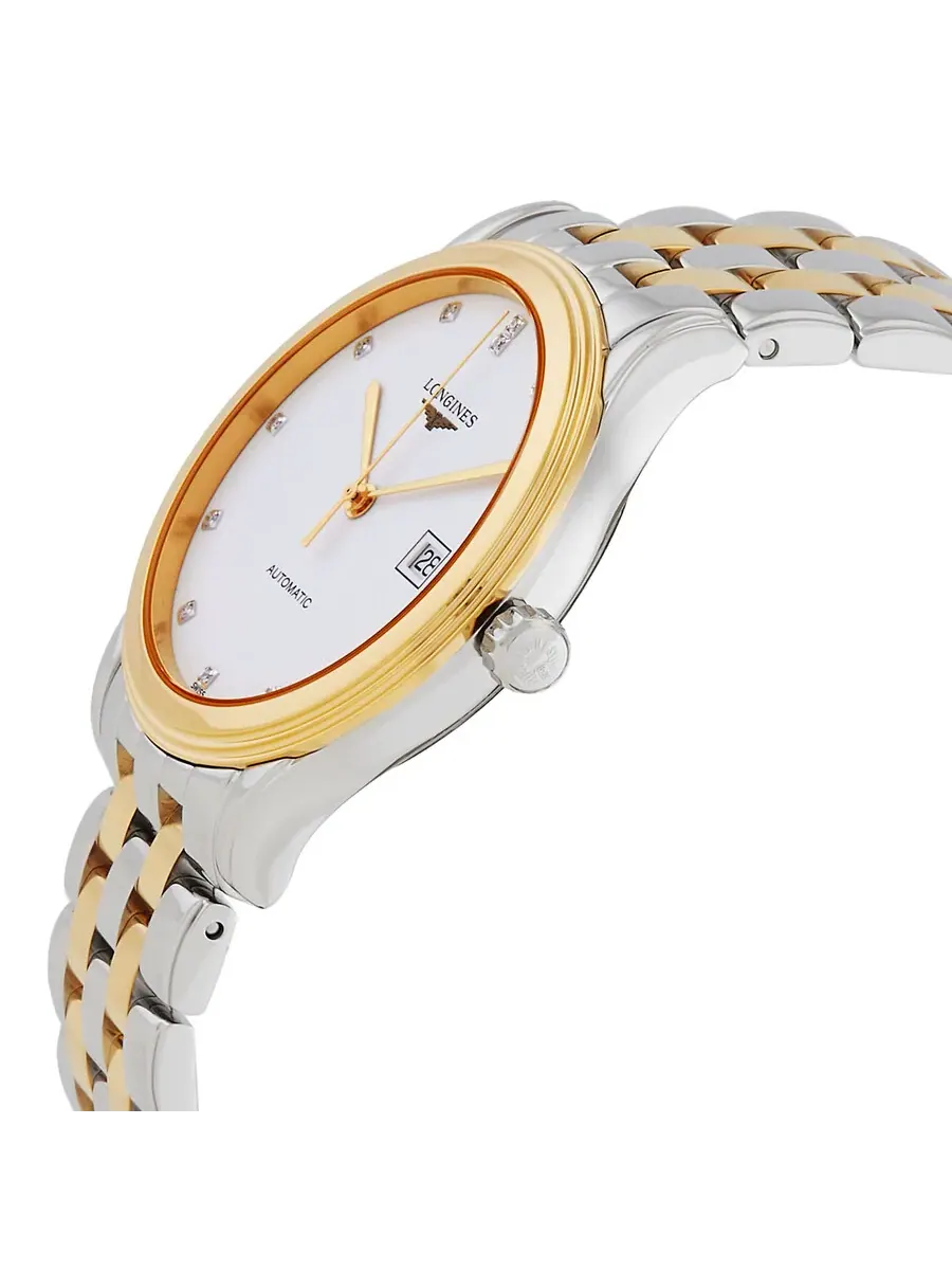 Мужские часы Longines Flagship Automatic с белым циферблатом и бриллиантами L49843277 — изображение 2 из 3
