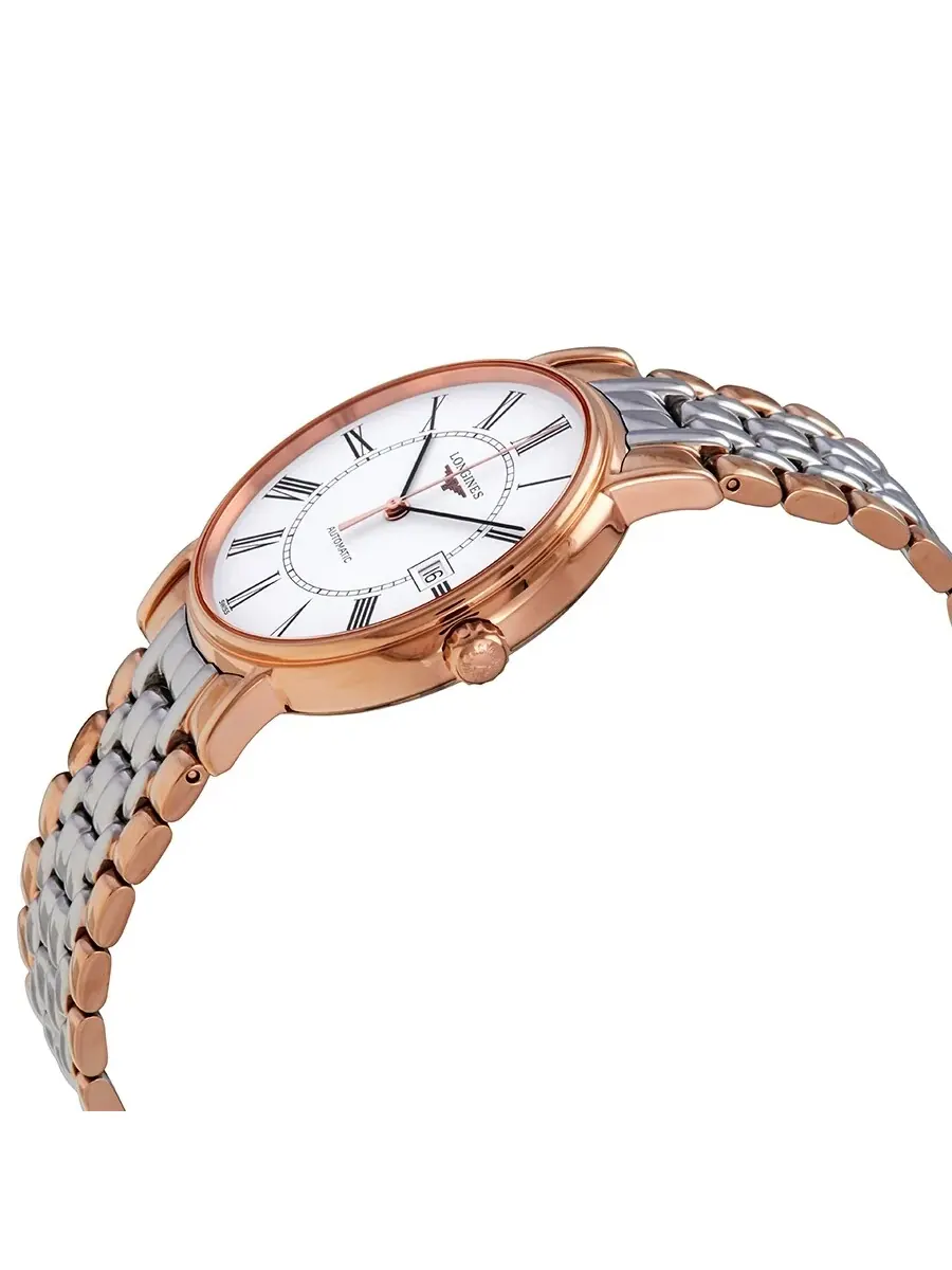 Мужские часы Longines Flagship Automatic с белым циферблатом и двухцветным корпусом L49211117 — изображение 2 из 3