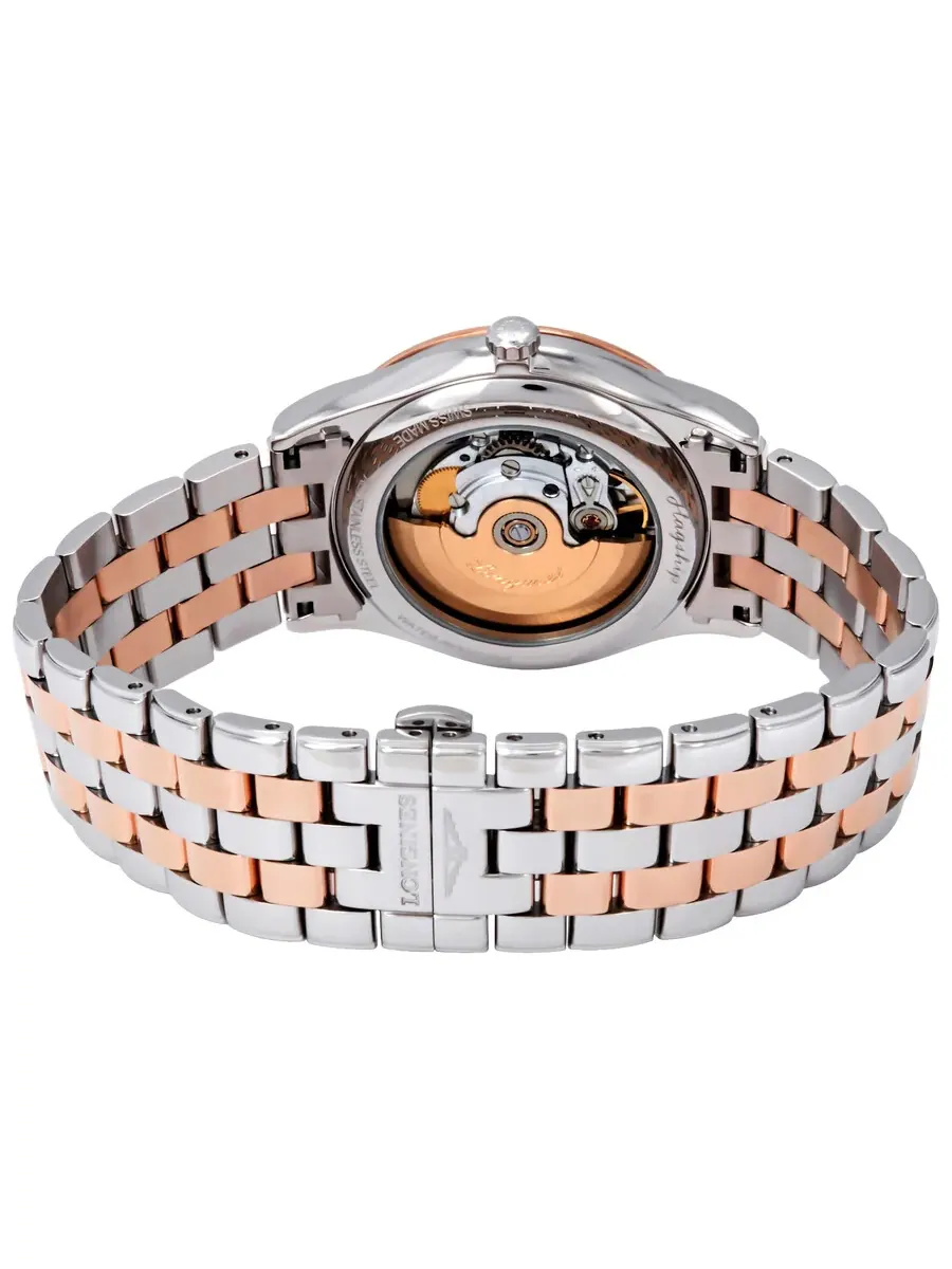 Мужские часы Longines Flagship Automatic с белым циферблатом L4.899.3.92.7 — изображение 3 из 3, оттенок розовый золотистый