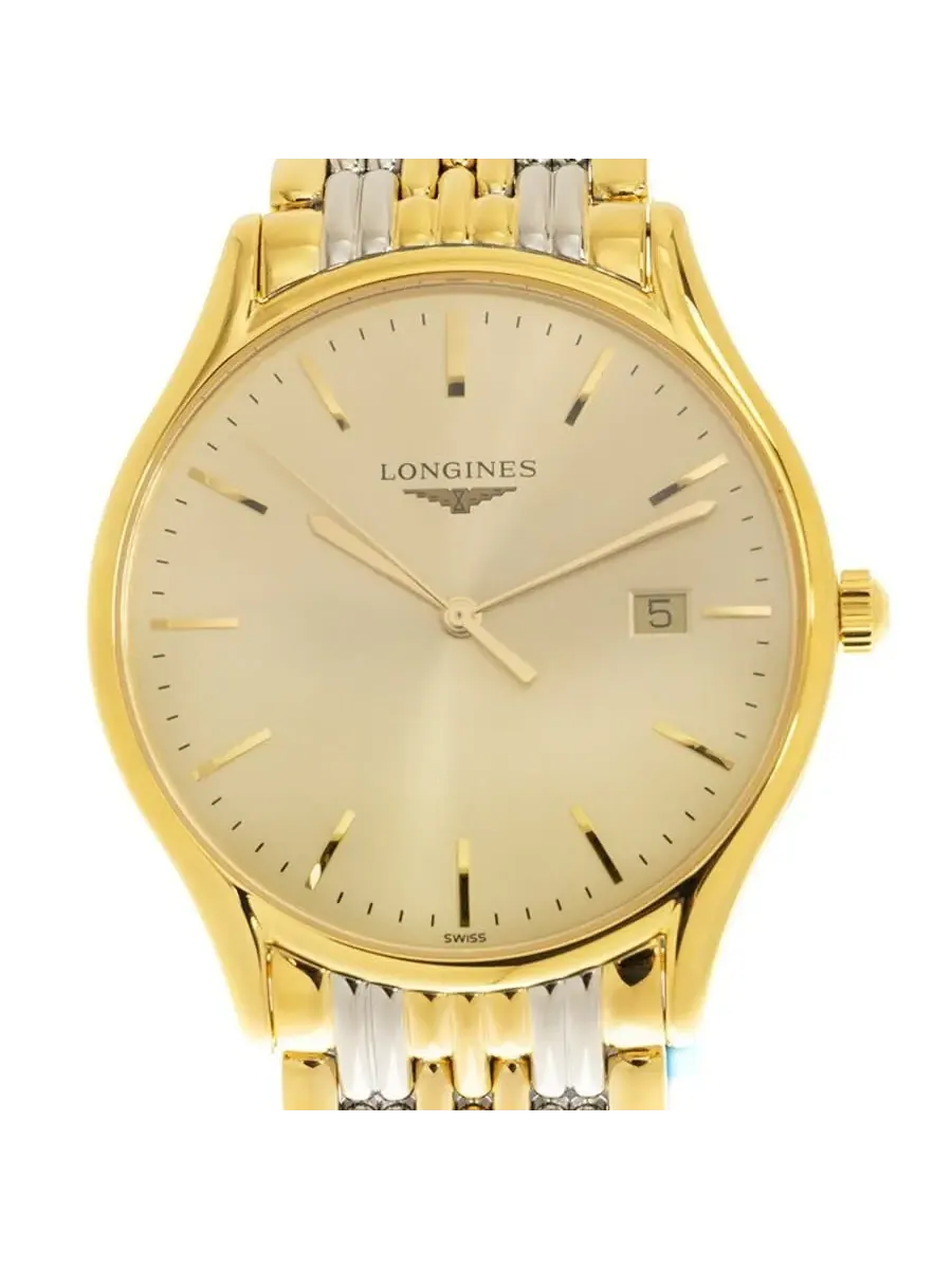 Мужские часы Longines Grande Classique с золотым циферблатом L4.859.2.32.7 — изображение 2 из 5, оттенок золотистый