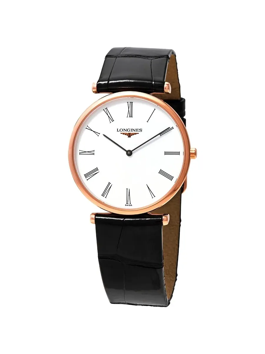 Женские часы Longines La Grande Classique с белым циферблатом и кожаным ремешком L4.709.1.21.2 — изображение 1 из 3