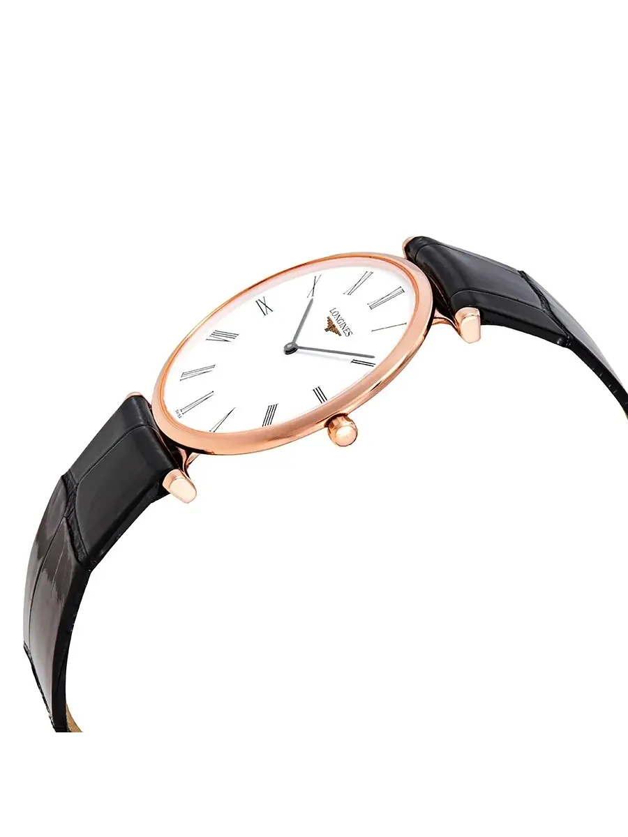 Женские часы Longines La Grande Classique с белым циферблатом и кожаным ремешком L4.709.1.21.2 — изображение 2 из 3