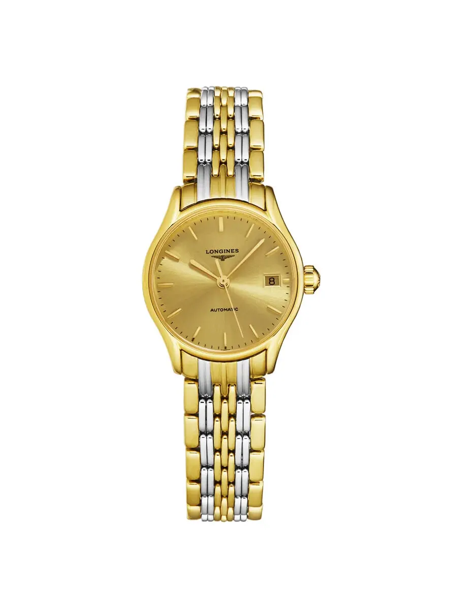 Женские часы Longines Lyre Automatic с шампановым циферблатом L4.360.2.32.7 — изображение 1 из 4, оттенок желтый золотистый