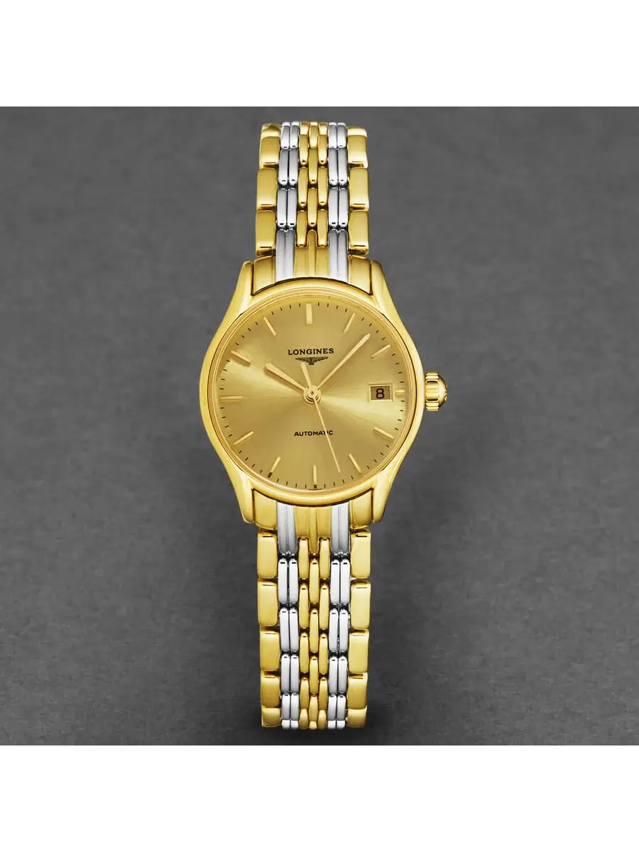 Женские часы Longines Lyre Automatic с шампановым циферблатом L4.360.2.32.7 — изображение 4 из 4, оттенок желтый золотистый