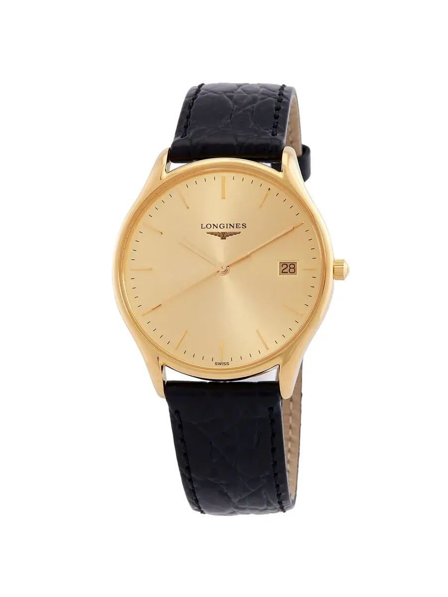 Женские часы Longines Lyre Quartz с шампановым циферблатом L4.759.2.32.2 — изображение 1 из 3, оттенок желтый золотистый