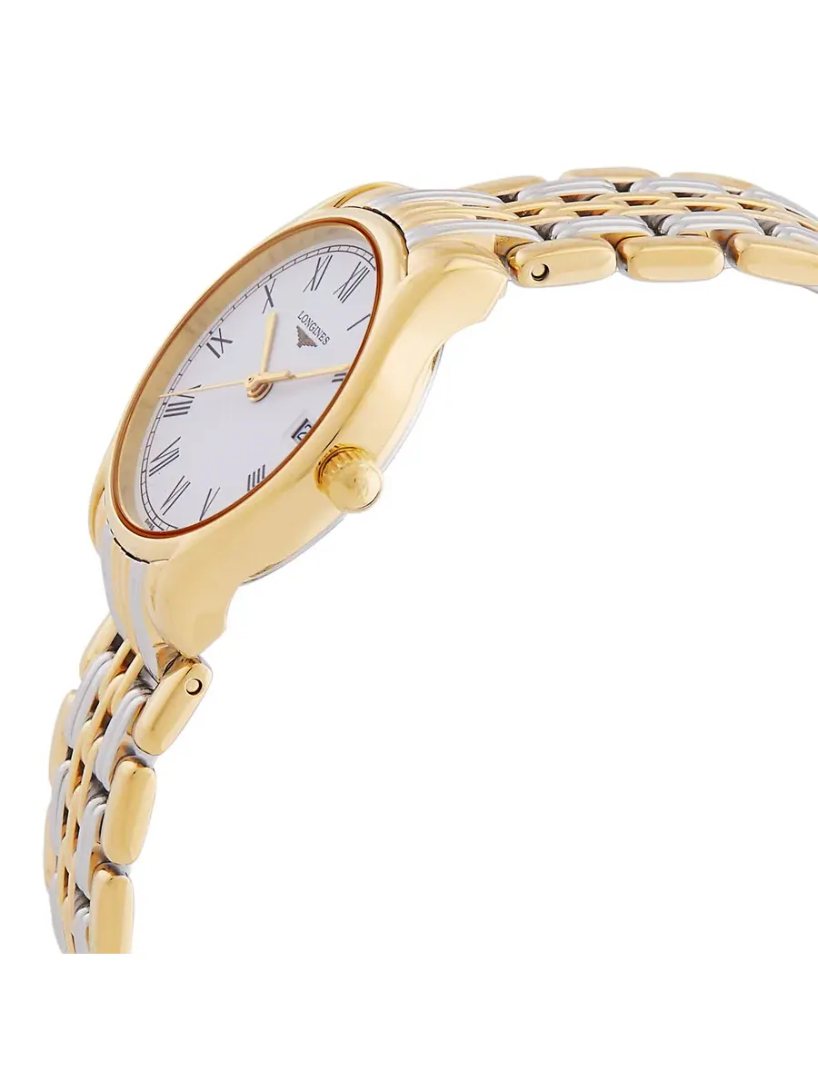 Женские часы Longines Lyre Quartz с белым циферблатом L4.259.2.11.7 — изображение 2 из 3, оттенок желтый золотистый