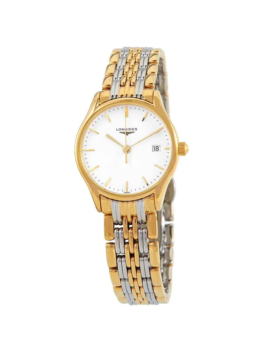 Женские часы Longines Lyre Quartz с белым циферблатом L 4.259.2.12.7 — изображение 1 из 3, оттенок желтый золотистый