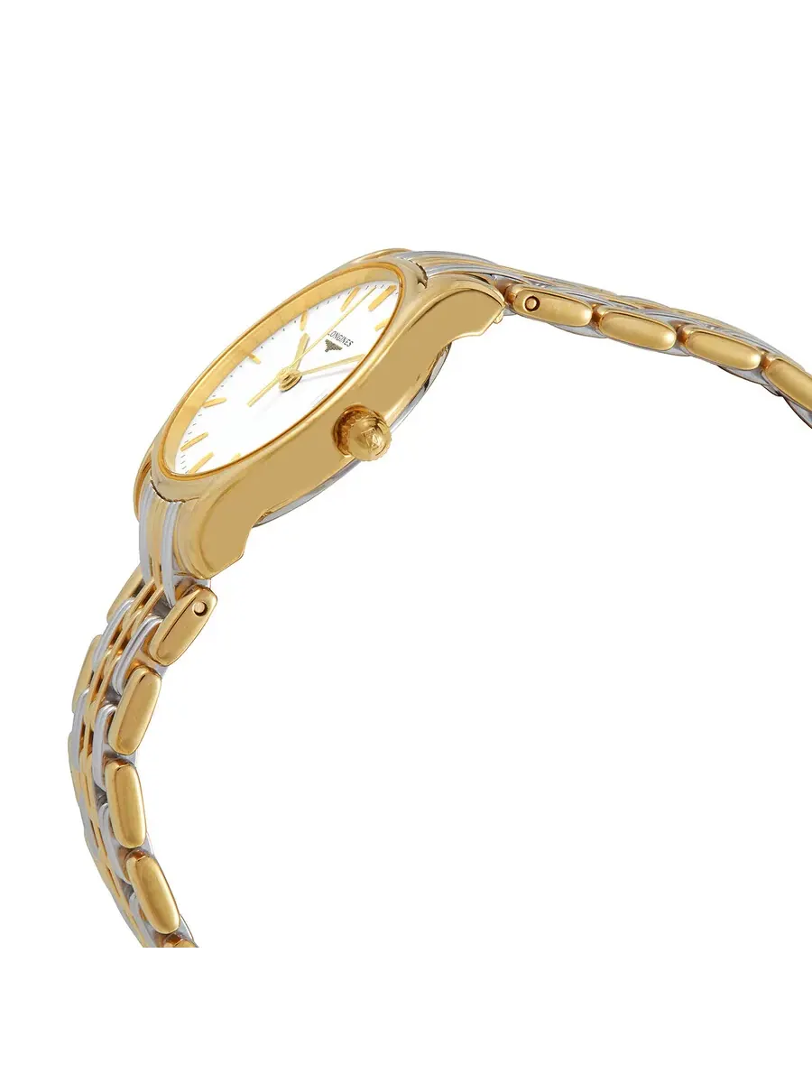 Женские часы Longines Lyre Quartz с белым циферблатом L 4.259.2.12.7 — изображение 2 из 3, оттенок желтый золотистый