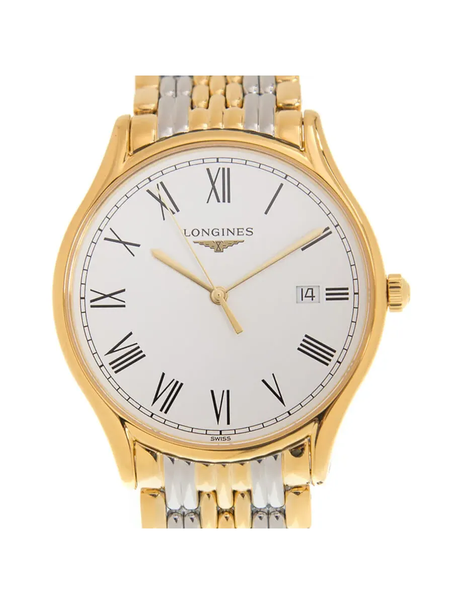 Часы Longines Lyre Quartz с белым циферблатом для унисекса L4.859.2.11.7 — изображение 1 из 5, оттенок золотистый